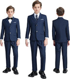 JPF Boy's Formal Suit Set Slim Fit Kids Tuxedo Suits - Image 6