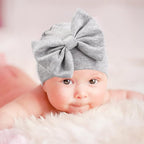 BQUBO Newborn Baby Hats Mittens Set Hospital Hat Beanie Infant Bow Hats Baby - Image 2