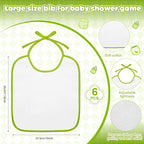 6 Sets Bottle Chug Baby Shower Games Juegos Para Plastic Baby Bottles Bibs Hat - Image 3