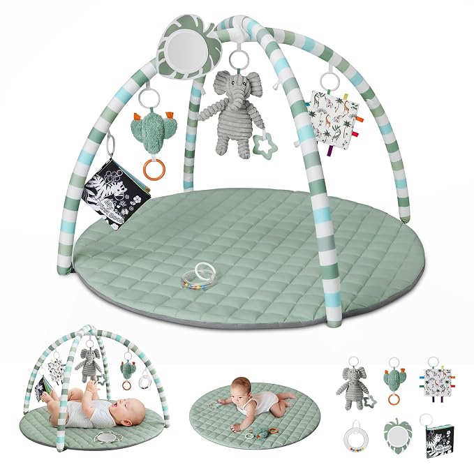 Blissful Diary Baby Play Gym Mat, Play Mat Activity Mat by ForEveryBabysBetterLife