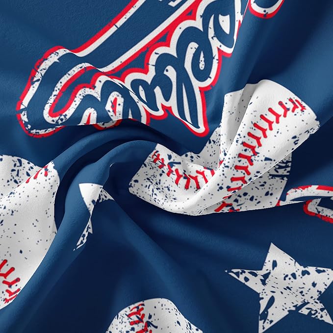 QOOMO 3D Baseballs Comforter Full Size, Down Alternative, Soft and Lightweight - Image 7