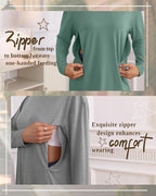 3 Pack Women's Nursing Breastfeeding Tops, Long Sleeve Maternity Shirts - Image 3