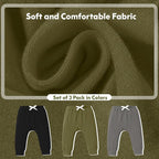 DREAM BUS Pack of 3 Toddler Jogger Pants - Image 5
