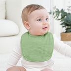 100% Cotton Muslin Baby Bibs 10-Pack Baby Drool Bibs - Image 4