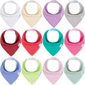Baby Bandana Drool Bibs for Girls, Super Absorbent Triangle Baby Bibs for by EgmaoBaby