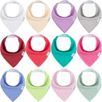 Baby Bandana Drool Bibs for Girls, Super Absorbent Triangle Baby Bibs for by EgmaoBaby