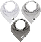 3 Pack Baby Bibs for Boys & Girls | Cotton, Absorbent Drooling & Teething Bib | by GigglyGoose%C2%AE