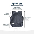 Tiny Twinkle Short Sleeve Apron Bibs - Image 5