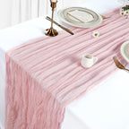 12 Pack Dusty Pink Cheesecloth Table Runner 10Ft Gauze Cheese Cloth Table - Image 4