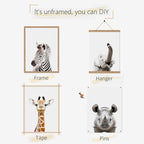 Safari Cute Animal Decor: Rhino, Zebra - Image 7