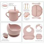 100% Silicone Baby Feeding Set, BPA Free Baby Dishes Set - Image 3