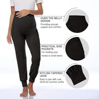 AMPOSH Women's Maternity Pants Stretchy Lounge Workout Pants Casual Loose Comfy - Image 2