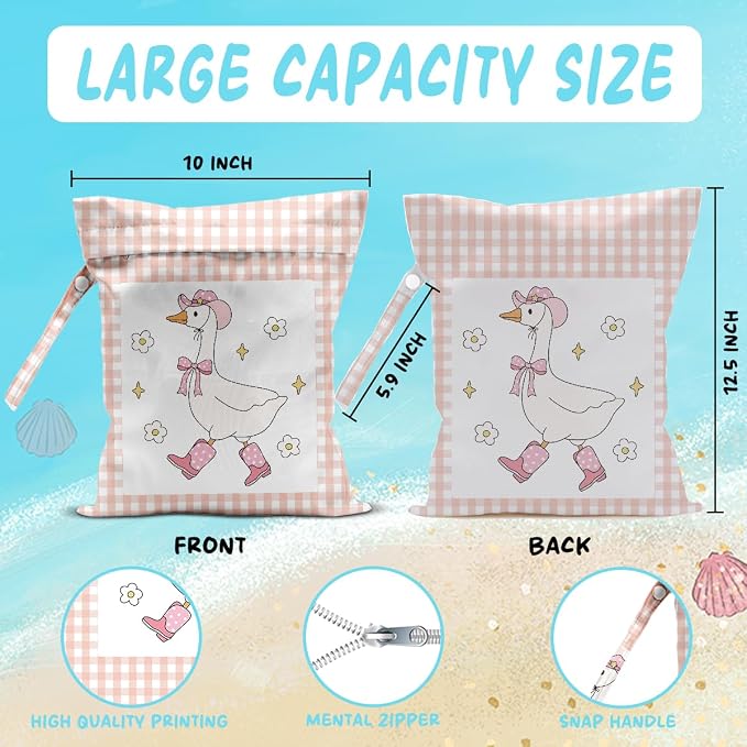 Wet Bag for Baby Swimsuit Kids Wet Dry Bag for Breast Pump Parts Diaper Bag - Image 2