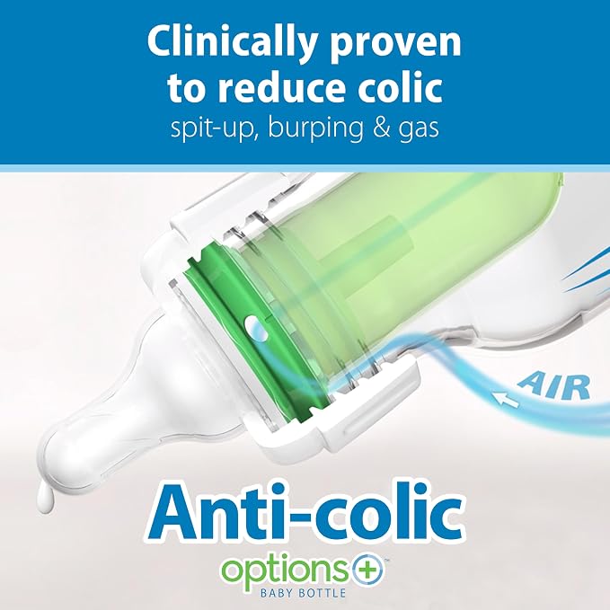 Dr. Brown's Anti-Colic Options+ Narrow Glass Baby Bottles - Image 2