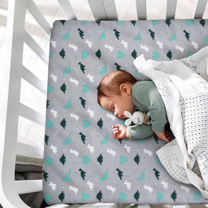 SPRINGSPIRIT Pack and Play Sheets, Pack n Play Sheets Ultra Soft, Mini Crib - Image 3