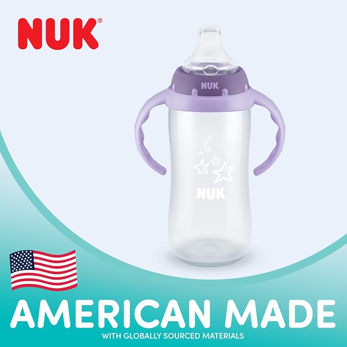 NUK Active Sippy Cup, 10 oz, 2 Pack, 12+ Months, Timeless Collection, Amazon - Image 2