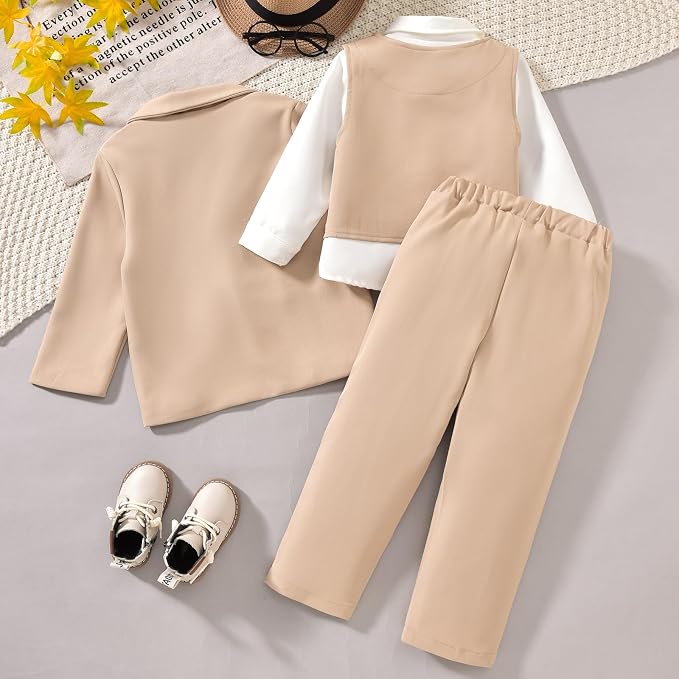 Toddler Boys Suit 4Pcs - Image 5