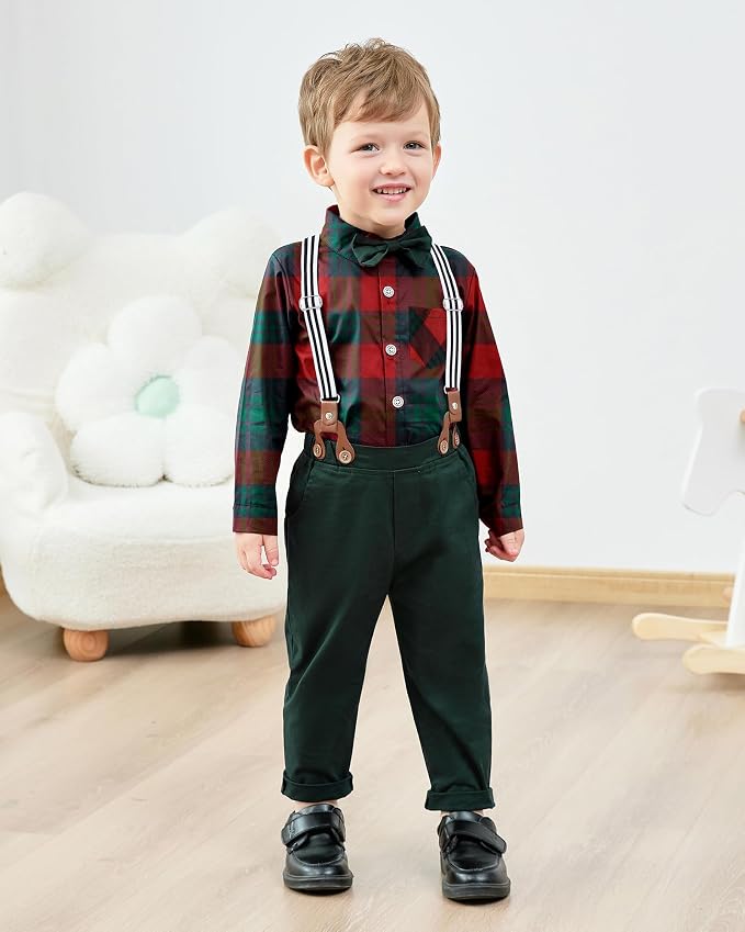 nilikastta Toddler Boy Outfit Boy Suit Boy Dress Shirt - Image 2