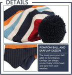 JANGANNSA Knitted Baby Hat Scarf Set Winter Warm Boys Girls Beanie Fleece - Image 3