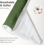 Muslin Baby Bibs, Soft Triangular Baby Bandana Drool Bibs - Image 3