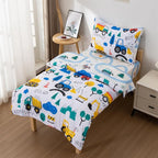 NTBED 4 Pieces Construction Toddler Bedding Set - Image 3