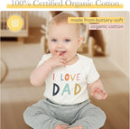 Finn + Emma Organic Cotton Graphic Baby Onesie - Image 4