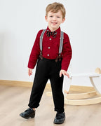 nilikastta Boy Suit Toddler Boy Outfit Boy Dress Shirt - Image 4
