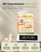 Feekaa Multifunctional Baby Bottle Warmer, Steamer and Dryer, 44oz Baby Formula - Image 4