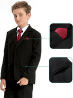 A&J DESIGN Boys 7-Piece Formal Suit Ring Bearer Outfit - Image 4