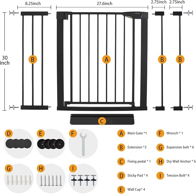 Mumeasy Baby Gate for Stairs - Image 7