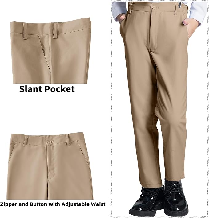 Boys' Suits Formal Slim Fit Tuxedo Boys Vest and Pants Set - Image 4