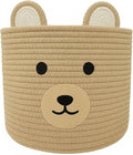 Bear Basket for Nursery, Baby Shower Baskets, Baby Baskets for Storage by Saiiwnn