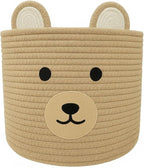 Bear Basket for Nursery, Baby Shower Baskets, Baby Baskets for Storage by Saiiwnn