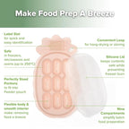 Haakaa Silicone Nibble Freezer Tray -Breastmilk Teething Popsicle Mold - Image 4