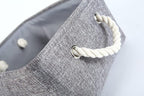 Storage Basket Fabric Sturdy Canvas Storage Bins Organizer - Image 6