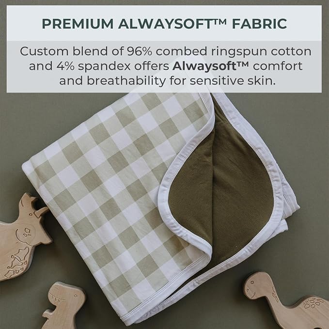 Pobibaby Premium Baby Blanket, Soft Stretchy Quilt - Image 2
