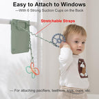 2 Pack Baby Silicone Mat, with Suction Base and 8 Stretchable Straps, Seposeve - Image 3