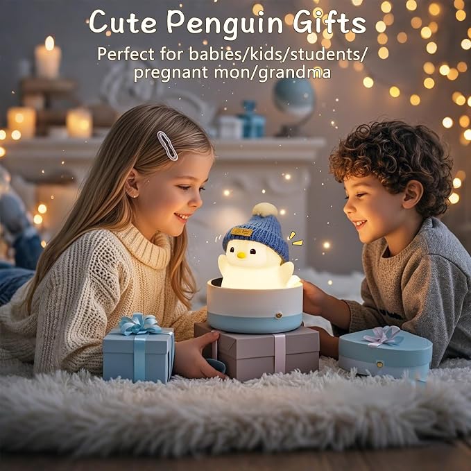 Penguin Night Light for Kids, Adorable Penguin Lamp - Image 6
