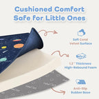 1.3" Thick Educational Baby Floor Play Mat 79x118, Basic Padded Memory Foam - Image 4
