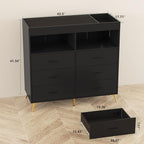 Changing Table Dresser with Drawers, Baby Dresser with Changing Table Top - Image 6