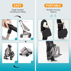 Lightweight Baby Travel Stroller – Compact & Airplane-Friendly Design, One-Hand - Image 7