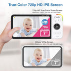 VTech VM919-2HD Baby Monitor, 2 Cameras, 360 Panoramic Viewing, 110 Wide-Angle - Image 3