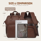 Premium Vegan Leather Diaper Bag Backpack - Image 8