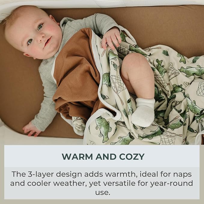 Pobibaby Premium Baby Blanket, Soft Stretchy Quilt - Image 4