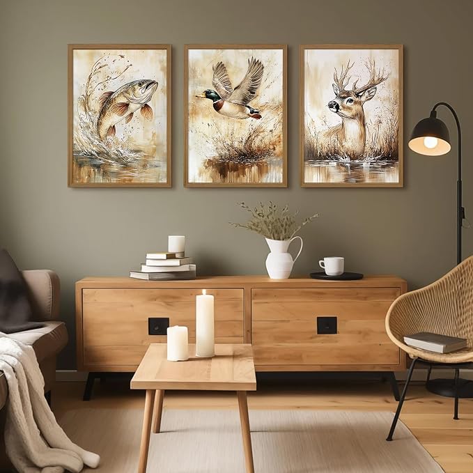 Vintage Animal Wall Art Baby Boy Room Canvas Wall Decor Farmhouse Animal - Image 5
