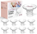 Flange Inserts 8PCS 19mm for 24mm Flange/Shield, Flange Sizing Kit Silicone by NursiLuna