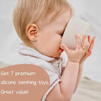 Moonkie Stacking Cups Toy, Fun Educational Baby Toys Silicone Soft Teething Toy - Image 5