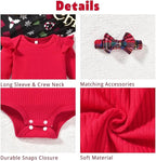 Aalizzwell Preemie Newborn Infant Baby Girls Clothes Ribbed Romper Bodysuit - Image 2