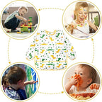 Accmor 5 Pack Long Sleeve Bibs, Baby Smock Waterproof Sleeved Bib Smock - Image 6