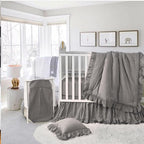 Brandream Crib Bedding Set 3 Pieces Ultra Soft 100% Cotton Bohemian Neutral - Image 2